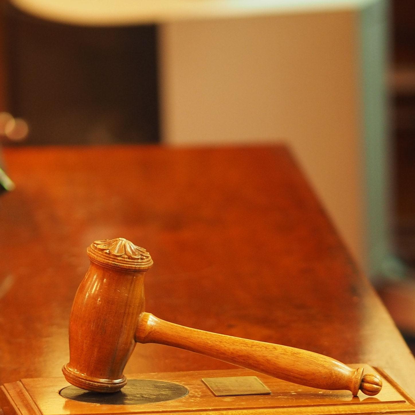 photo of gavel for law + government events